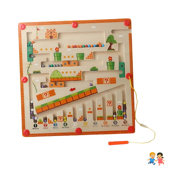 Tablero Magnético De Clasificación De Colores Montessori.