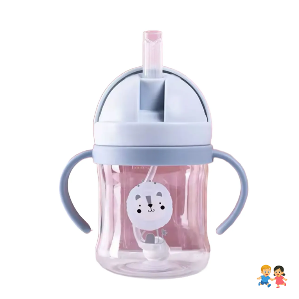 Vaso Antiderrame Con Bombilla Y Asas Para Bebé 250ml Niños.