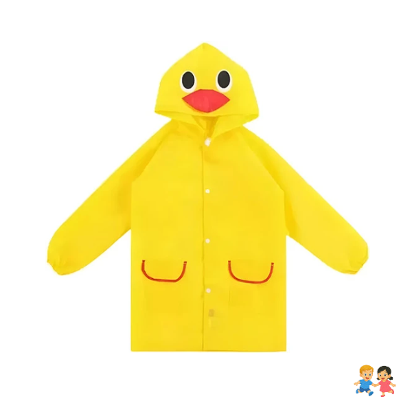 Capa Impermeable Amarillo Poncho Infantil.