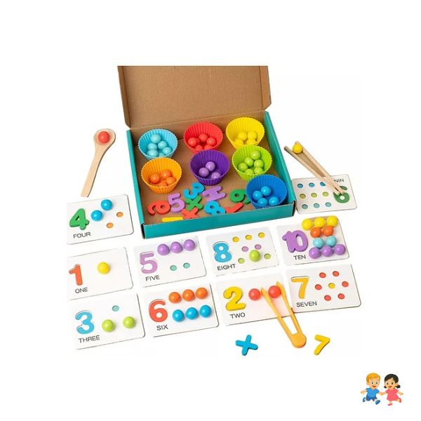 Cuenta Conteo Juguete Montessori Material Didáctico.