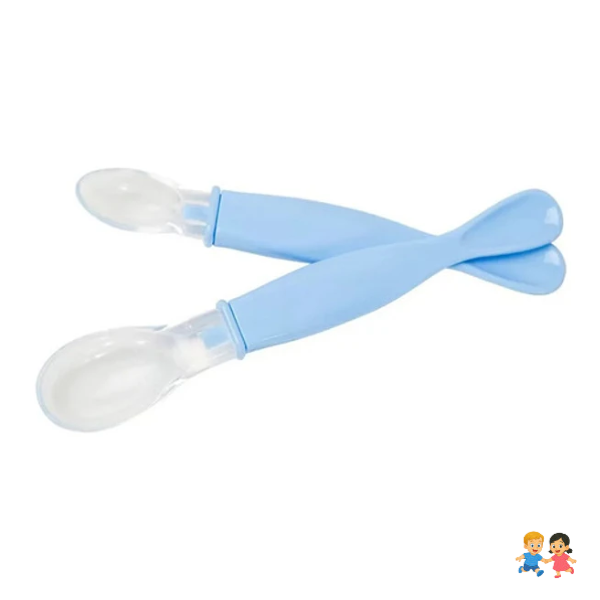 Pack De 2 Cucharas De Silicona Para Bebe.