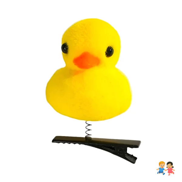 Pack 12 Unidades Pinche De Pollito Pato Kawaii Tendencia.