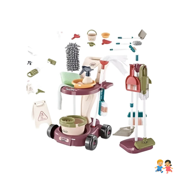 Juguete De Limpieza Para Niños Set De Aseo Didáctico 26 Pcs.