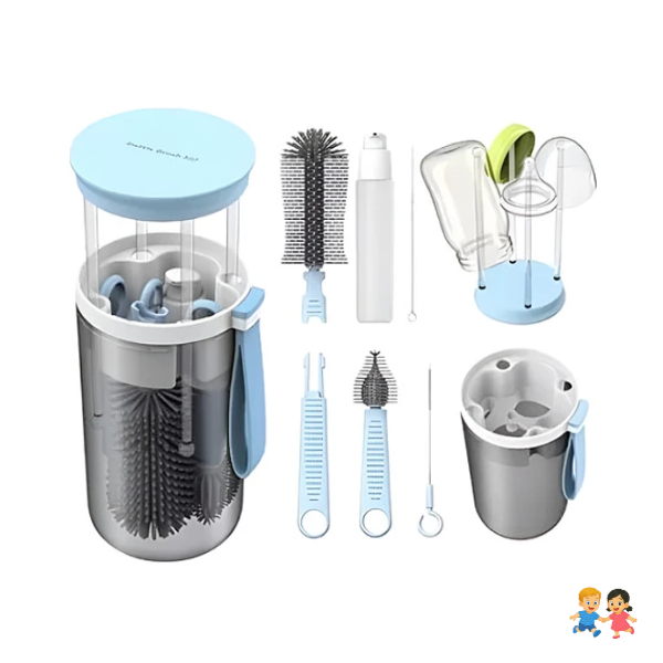 Set De Limpieza Cepillos Portátil Para Mamaderas Biberones.