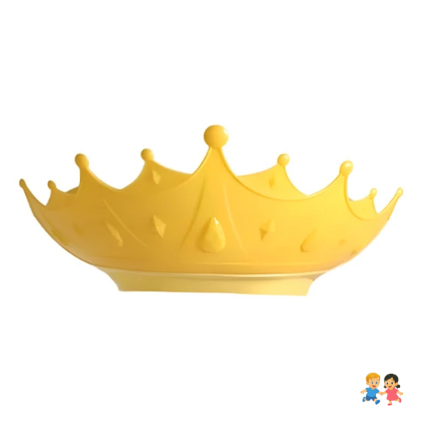 Gorro De Baño Visera Ducha Silicona Diseño Corona Ajustable.