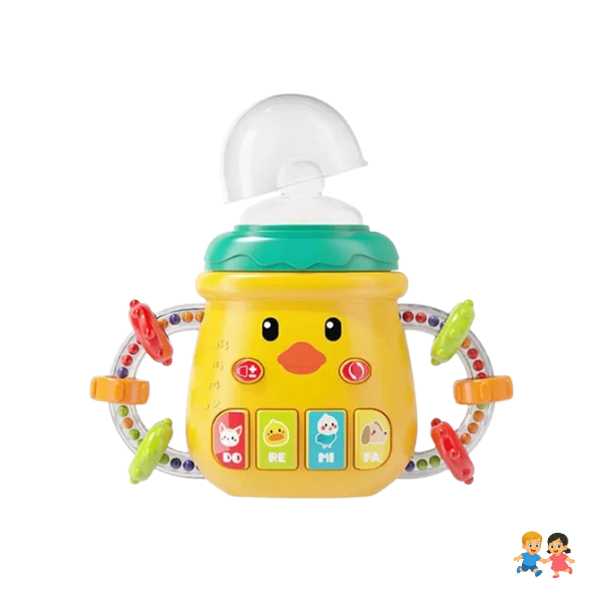 Mamadera Biberón Bebe Musical Sonajero Mordedor Educativo.