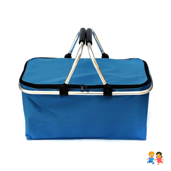 Canasta Picnic Cooler Bolso Térmica Plegable Portátil.