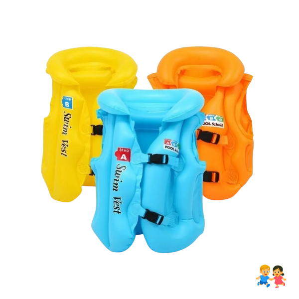 Chaleco Seguridad Inflable Flotador Niños Salvavidas.