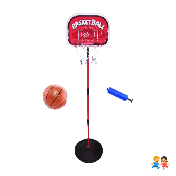 Soporte Baloncesto Altura Ajustable Niños + Balón + Inflador.