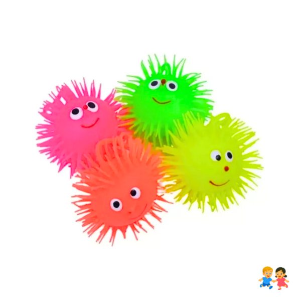 Pelota Erizo Juguete Antiestrés Yoyo Luces Led.
