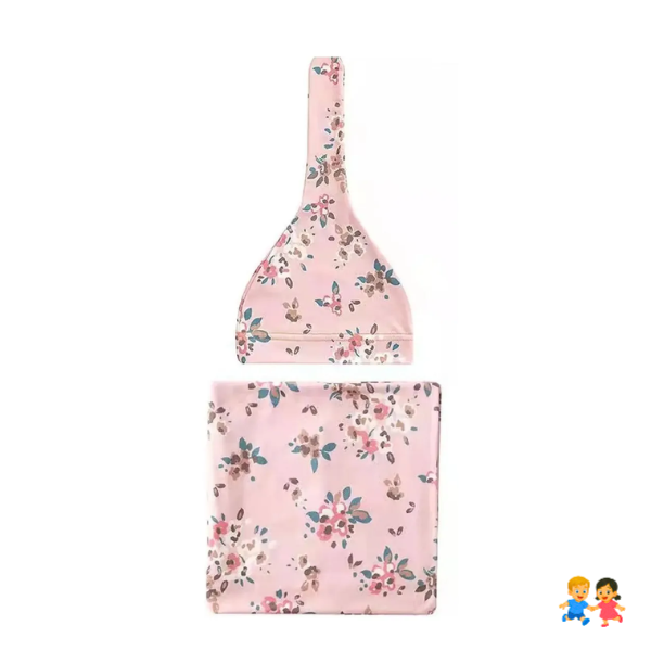Manta De Apego Bebe Recién Nacido + Gorrito Algodón.