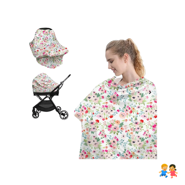 Funda Multifuncional Para Lactancia Y Asiento De Coche.