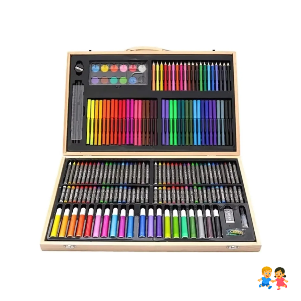 Set De Dibujo Y Pintura, Lápices Y Accesorios 180 Piezas.