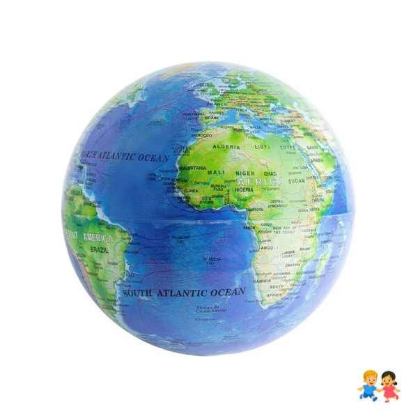 Globo Terráqueo Giratorio 360 Mundo Mapas Mapamundi