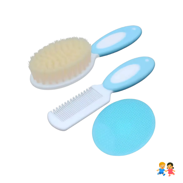 Set De Higiene Para Bebes Cepillos Y Peine Suave Limpieza.
