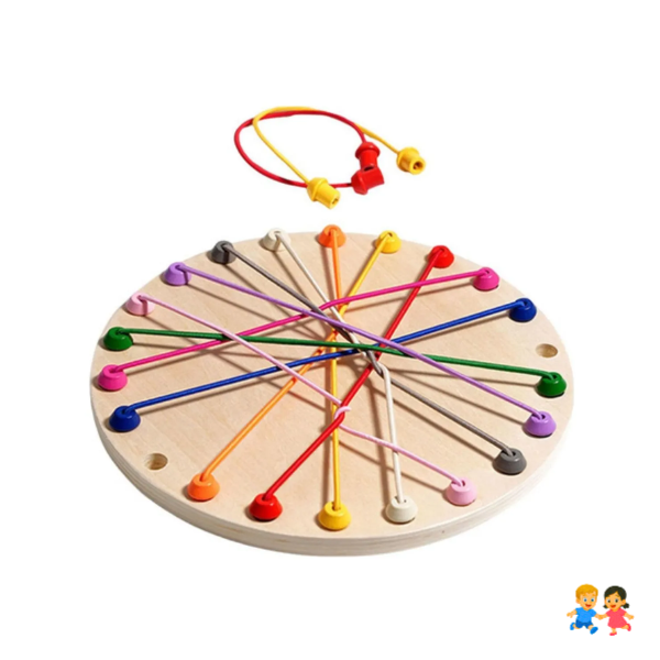 Juego Montessori Rompecabezas De Cuerdas Trenzadas