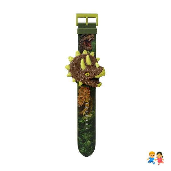 Reloj Con Luces Y Proyector De Dinosaurios Para Niños.