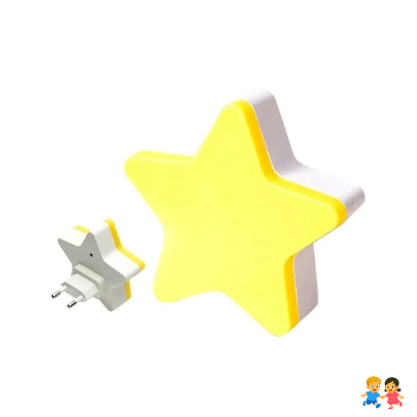Espanta Cuco Luz Led De Noche Con Sensor Forma De Estrella