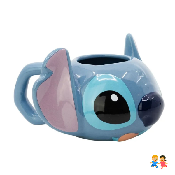 Taza 3D Stitch Disney Cerámica Figura Cabeza Original