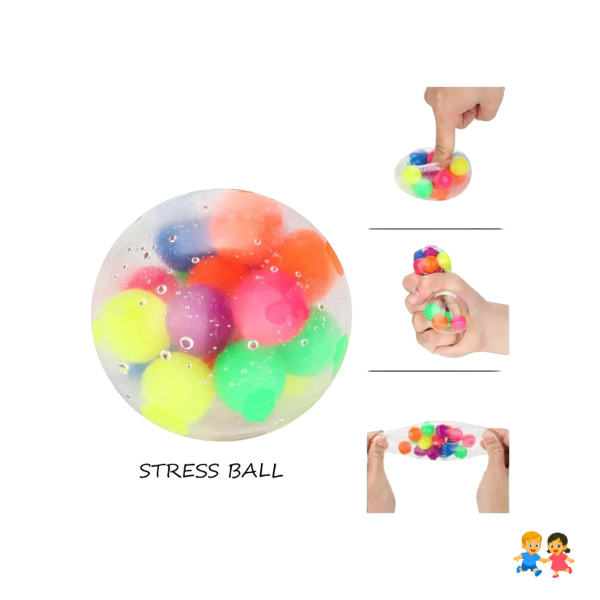 Pelota Led Antiestress Silicona Bala Anti Estress Terapia