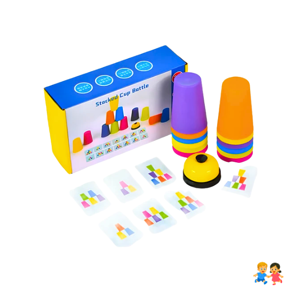 Juego De Vasos Apilables Stackked Cup Estimulación Cognitiva