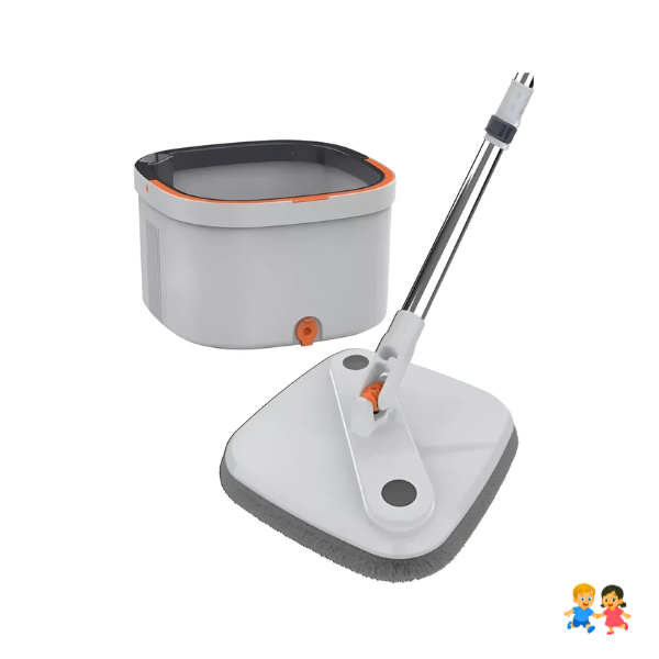 Trapeador Mopa 360 Con Balde Giratorio Centrifugo Microfibra