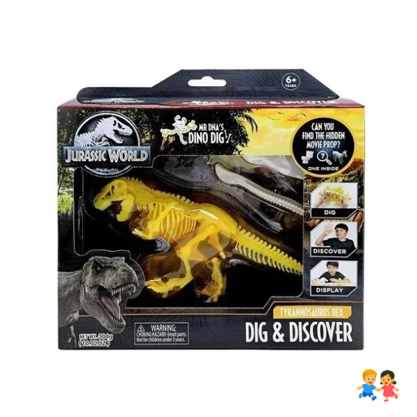 Dinosaurio Tiranosaurio Rex Jurassic World Dig Discover Gel