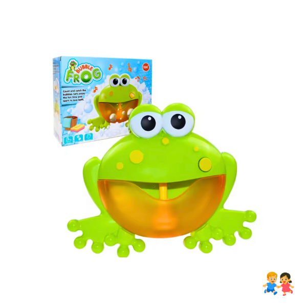 Rana Juguete Infantil Para Baño Con Lanzador De Burbujas Automático