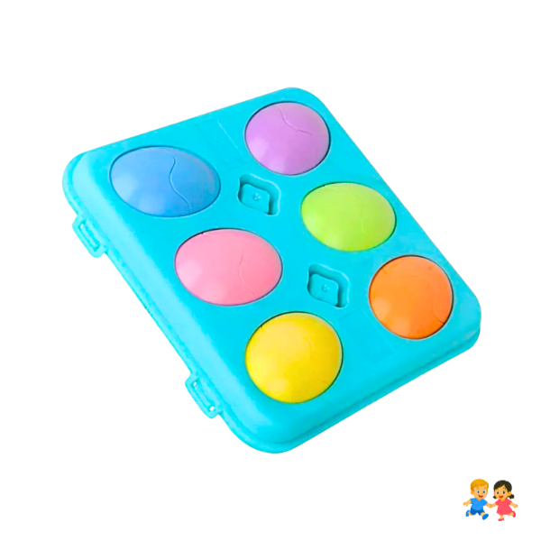 Juguete Para Niños Huevos Montessori Con Colores Y Formas