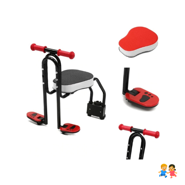 Silla Asiento Delantero Niños Porta Bebés Bicicleta Soporte Bici