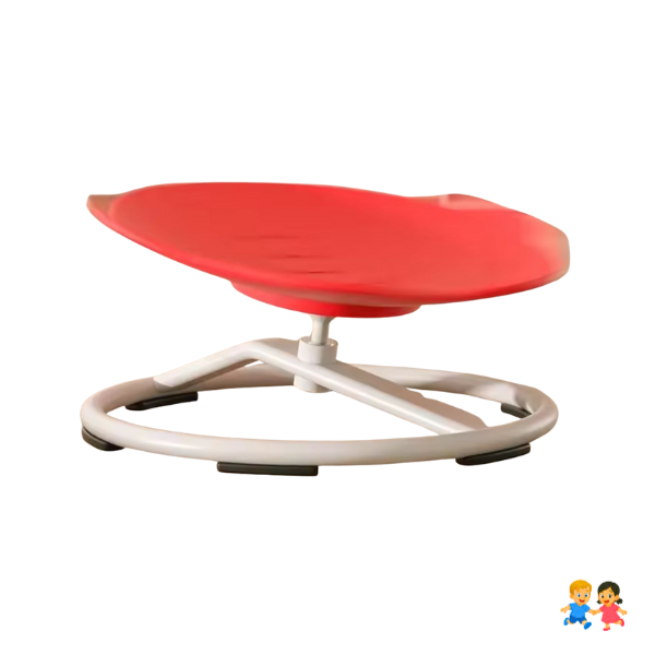 Silla Giratoria Sensorial De Froadp Para Autismo – Disco De Equilibrio Con Forma De Flor De PP Y Base Metálica Antideslizante, Capacidad De 80 Kg, Entrenamiento De Coordinación Para Niños De 3 A 9 Años