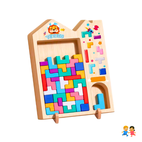 Rompecabezas Juego de Madera Educativo Infantil Bloques Encajables