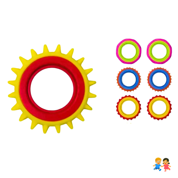 6 Anillos Spinner Sensorial Para Niños Giratorio
