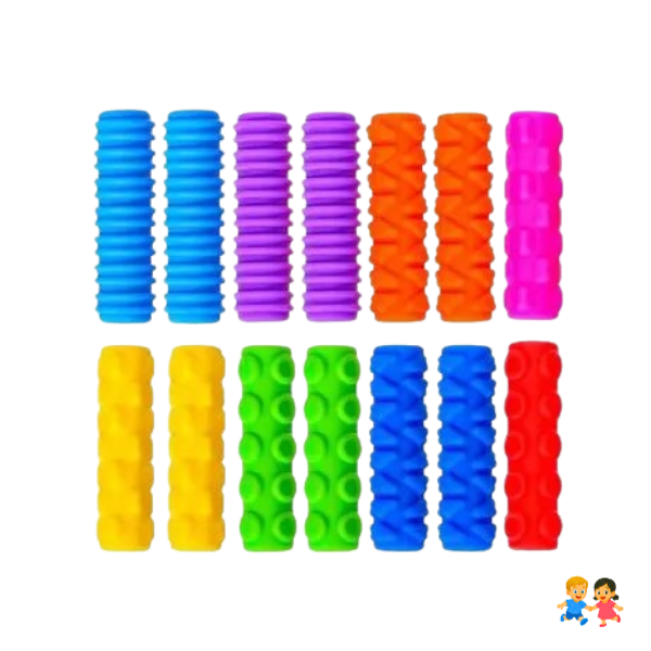 Set 12 Agarres Sensoriales Antideslizantes Para Lápiz Niños TEA TDAH