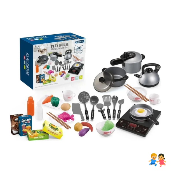 Cocina Juguete Cocinita Infantil Luz Sonido 36 Piezas Juego
