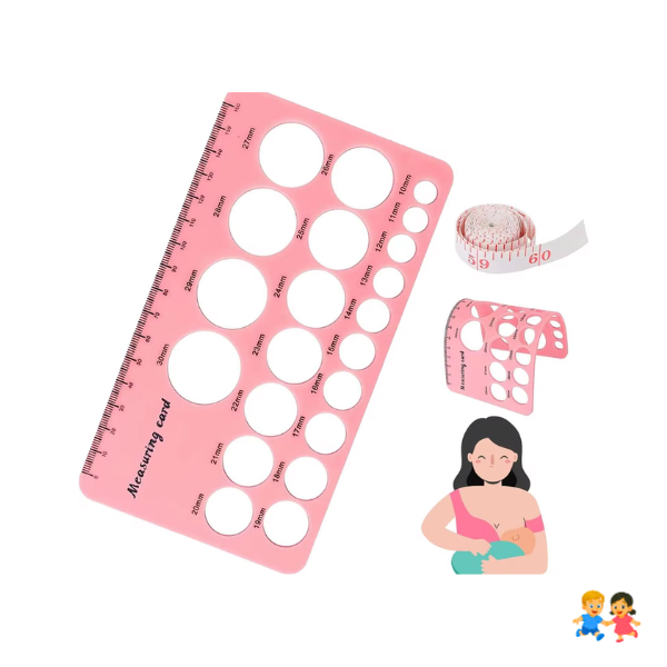 Regla Medidora Talla Pezones Mas 3 Insertos Extractor Leche