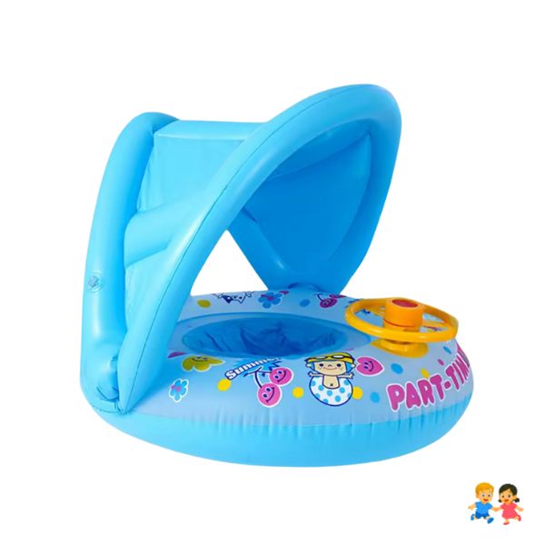 Flotador De Natación para bebé Con Toldo para el sol