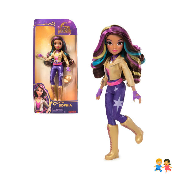 Muñeca Sophia Unicorn Academy Con 6 Accesorios Y Peine