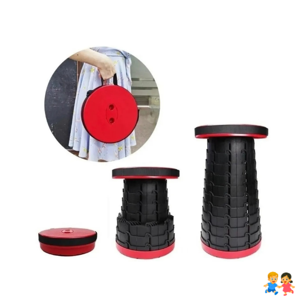 Silla Plegable Camping Banco Plegable Piso Retráctil Sillín