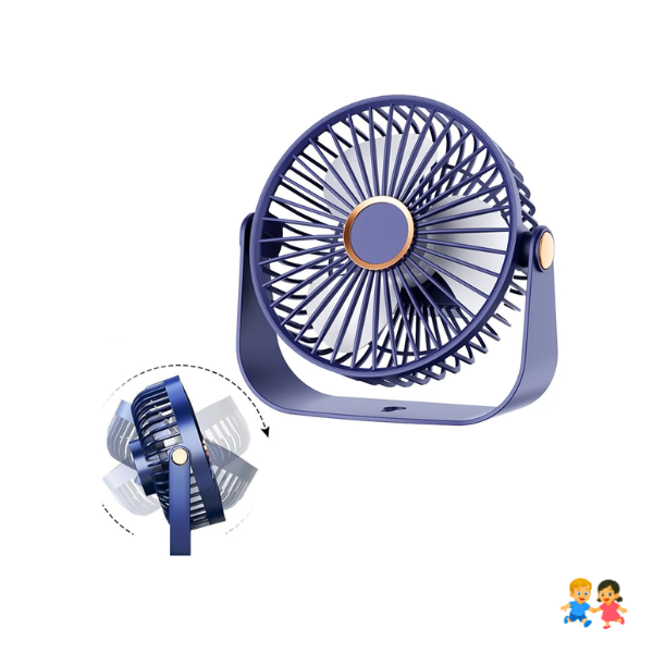 Ventilador Escritorio Usb Mini Recargable Ajustable Silencioso