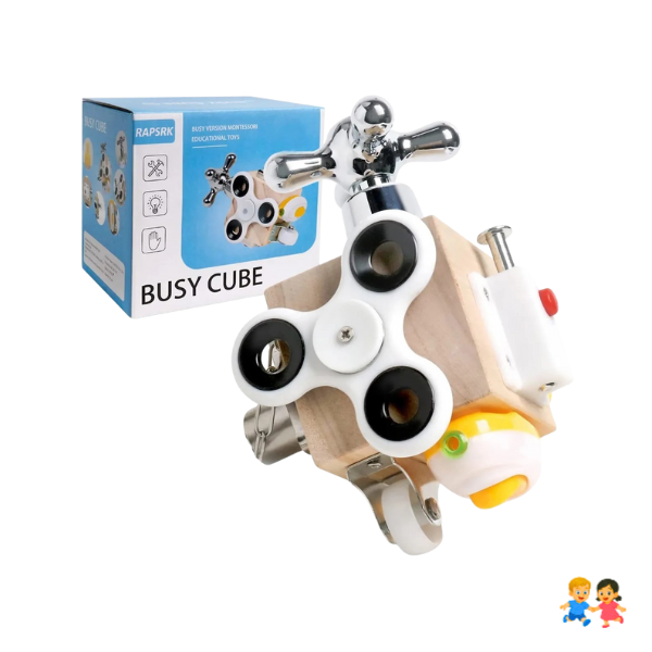 Cubo Didáctico Interactivo Para Bebés Con Juegos Montessori