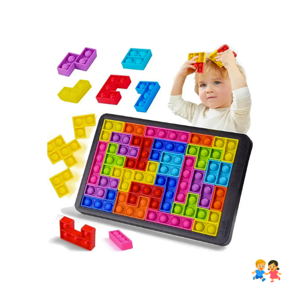 Juego De Bloques Sensoriales Antiestrés 27 Piezas