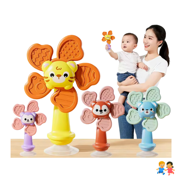 Juguete Giratorio para Bebé Musical con Ventosa Sensorial