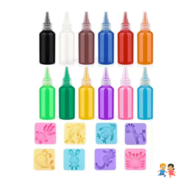 Kit De Gel Magico 3d Acuatico, 6 Gel Juego De Agua.