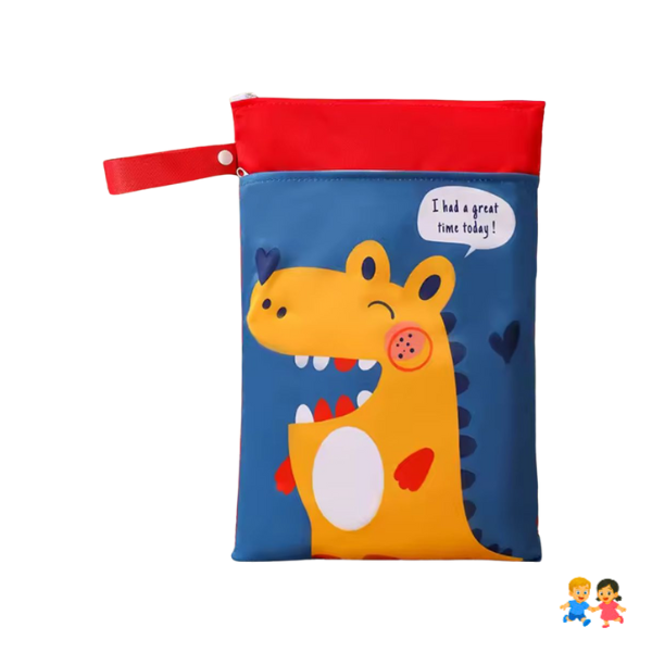 Bolsa Porta Pañales Diseño Infantil Animado Organizador