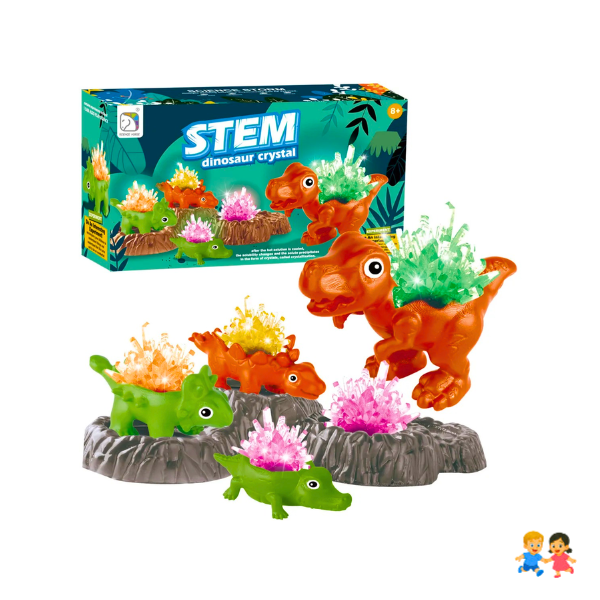Kit Ciencias Experimento Dinosaurio De Cristales
