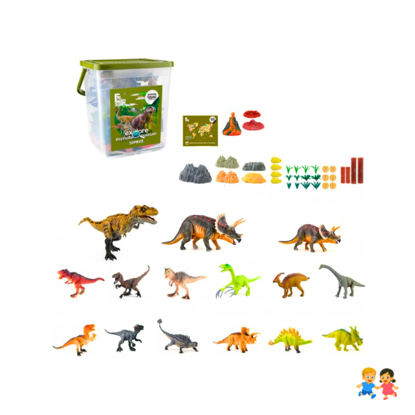 Juguete Dinosaurios 50 Piezas Set Infantil Educativo