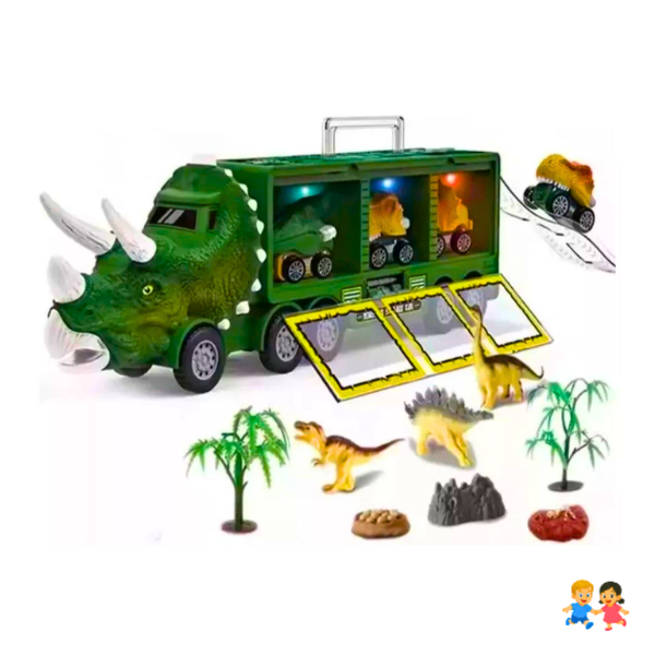 Camión Transporte Dinosaurios Juguete con Figuras Niños