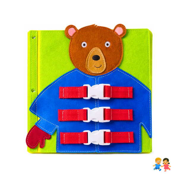 Juguete Didáctico Oso Motricidad Fina Sensorial Niños