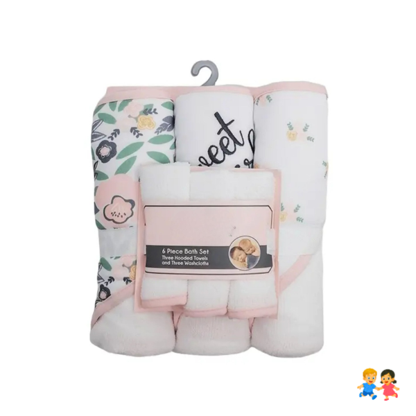 Toallas Baño Bebé 0-24 Meses Con Capucha Pack Microfibra Algodón